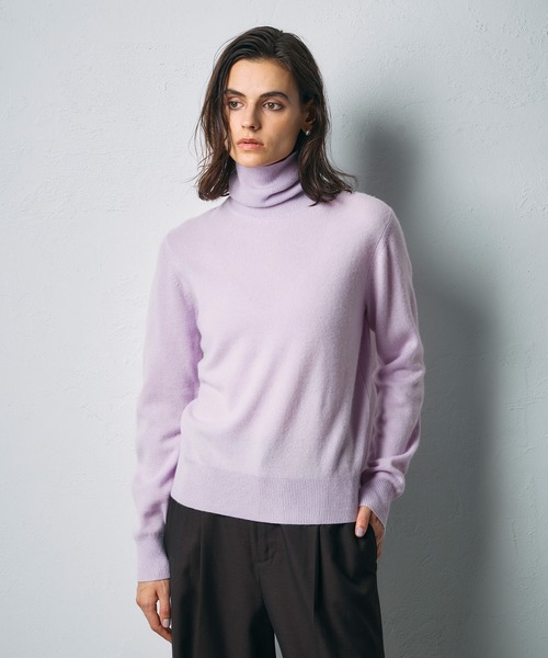 セール】【CASHMERE100%】カシミヤタートルネックニット（ニット