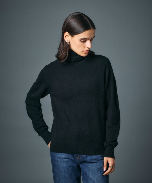 セール】【CASHMERE100%】カシミヤタートルネックニット（ニット