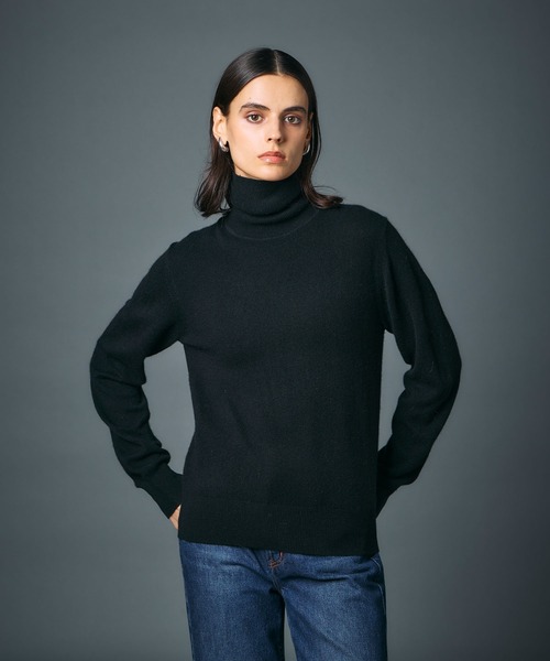 セール】【CASHMERE100%】カシミヤタートルネックニット（ニット