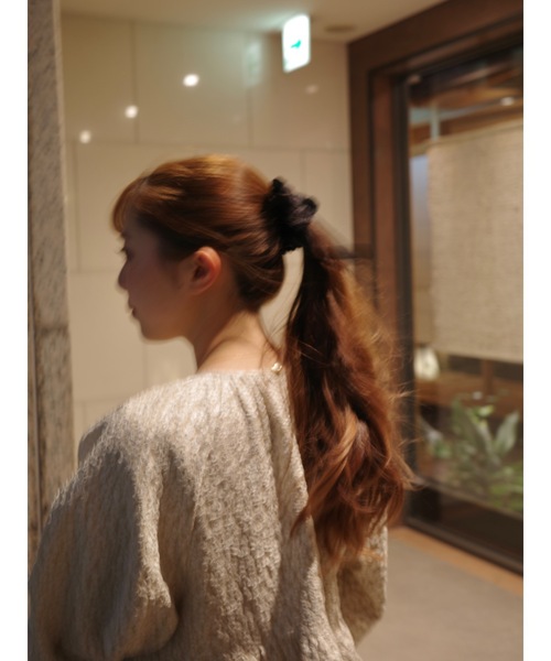 jumelle（ジュメロ）の「velour ribbon shushu（シュシュ・レディース・ブラック・FREE）」の6枚目の写真