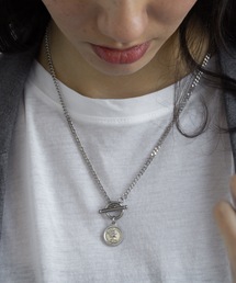 abaskdesign（アバスクデザイン）の「金属アレルギー対応　ヴィンテージコインネックレス（ネックレス）」