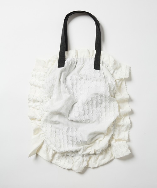 gomme（ゴム）の「ラビトートバッグ（トートバッグ・レディース・ブラック/アイボリー・FREE）」の3枚目の写真