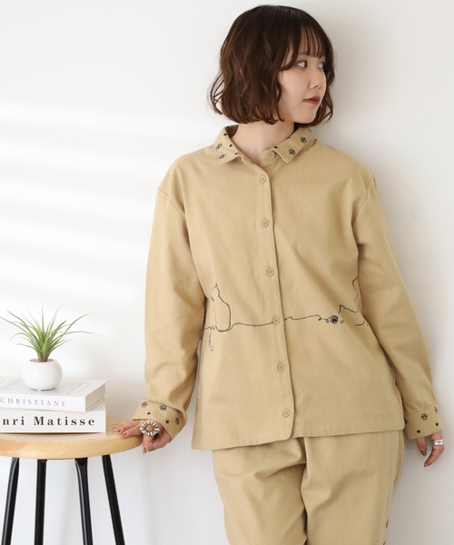 平和屋着物○小千谷紬 草花文 正絹 逸品 DAAY5953ud