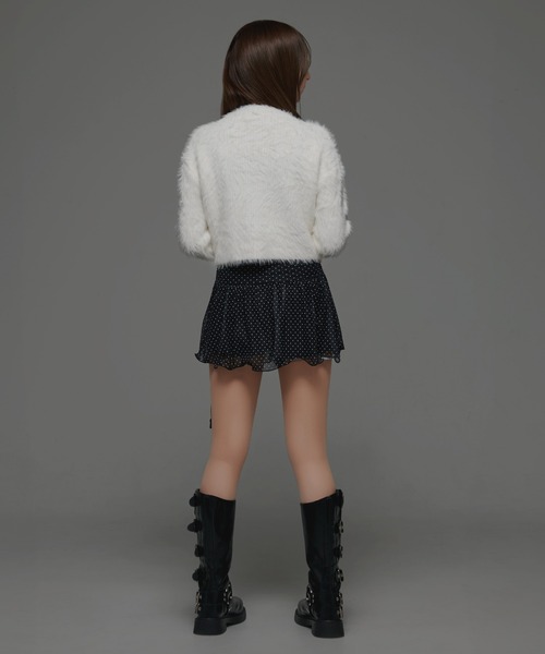 .KOM(ドットコム)の「『.KOM/ドットケーオーエム』クロップニット【GC】(ニット/セーター・レディース・グレー/ブラック/ブラウン/ホワイト・FREE)」の12枚目の写真