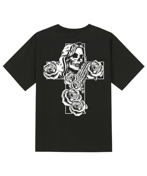 KAN6312(カン6312)の「KTB0134 エモン 半袖Tシャツ - ブラック(Tシャツ/カットソー・メンズ・その他・LARGE/MEDIUM/SMALL/X-LARGE)」の1枚目の写真