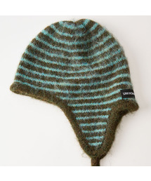 UNKNOWN PLANET（アンノウンプラネット）の「ストライプイヤーフラップビーニー4カラー（ニットキャップ/ビーニー）」