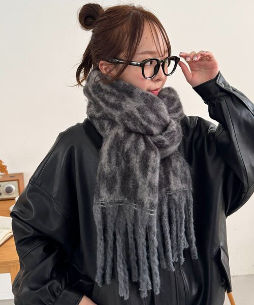 チ*ゴ様 Y-3 アニマル柄マフラー ユニセックス】アニマル柄マフラー（マフラー）｜DISCOAT（ディス