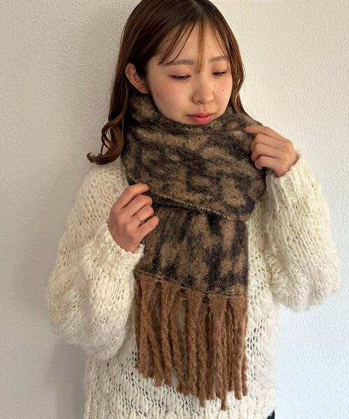 チ*ゴ様 Y-3 アニマル柄マフラー ユニセックス】アニマル柄マフラー（マフラー）｜DISCOAT（ディス