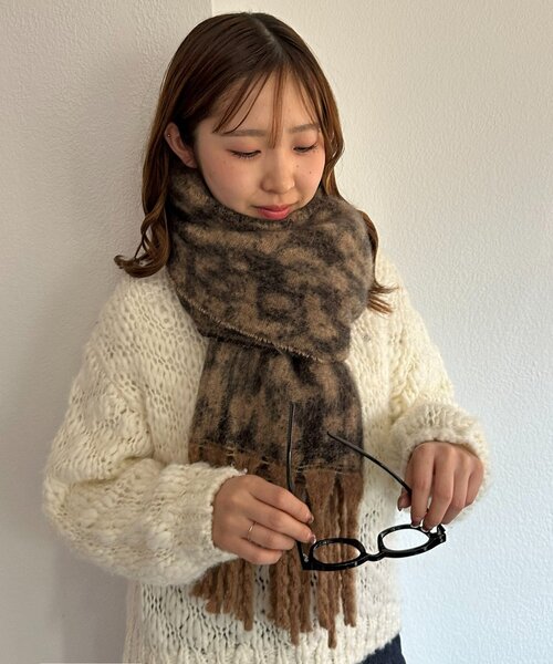 ユニセックス】アニマル柄マフラー（マフラー）｜DISCOAT（ディス