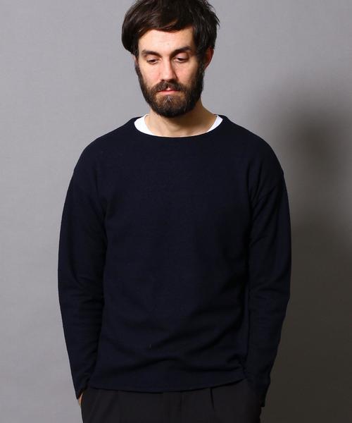 BEAUTY&YOUTH UNITED ARROWS（ビューティーアンドユースユナイテッドアローズ）の「BY エアフロート クルーネック ニット◆（ニット/セーター・メンズ・オリーブ/ネイビー/ライトグレー・SMALL/LARGE/X-LARGE/MEDIUM）」の3枚目の写真