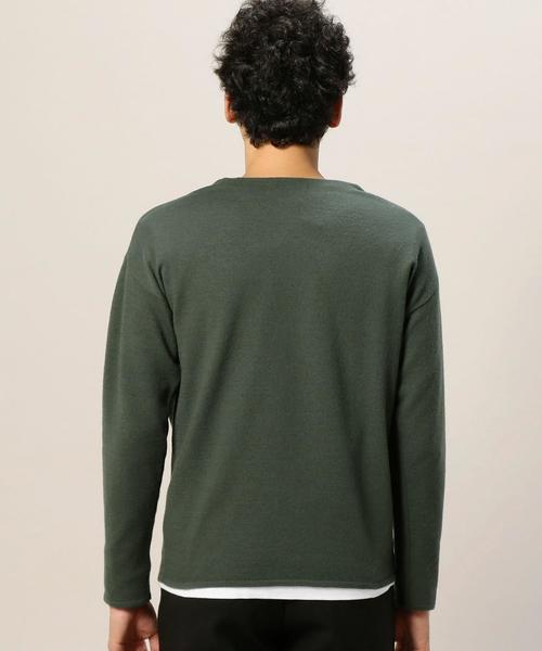 BEAUTY&YOUTH UNITED ARROWS（ビューティーアンドユースユナイテッドアローズ）の「BY エアフロート クルーネック ニット◆（ニット/セーター・メンズ・オリーブ/ネイビー/ライトグレー・SMALL/LARGE/X-LARGE/MEDIUM）」の4枚目の写真