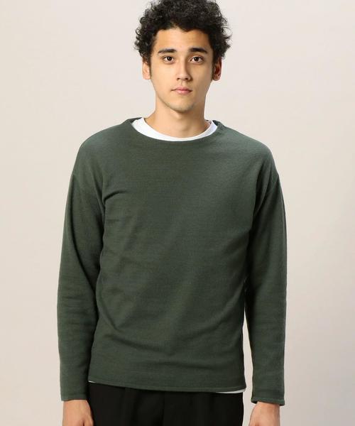 BEAUTY&YOUTH UNITED ARROWS（ビューティーアンドユースユナイテッドアローズ）の「BY エアフロート クルーネック ニット◆（ニット/セーター・メンズ・オリーブ/ネイビー/ライトグレー・SMALL/LARGE/X-LARGE/MEDIUM）」の5枚目の写真