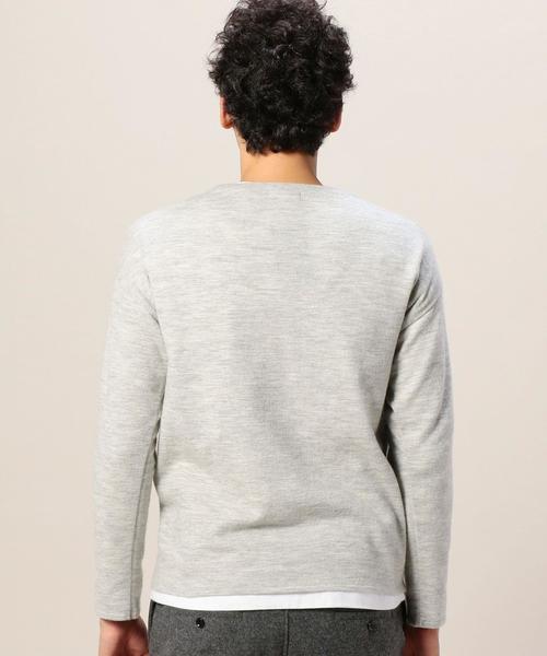 BEAUTY&YOUTH UNITED ARROWS（ビューティーアンドユースユナイテッドアローズ）の「BY エアフロート クルーネック ニット◆（ニット/セーター・メンズ・オリーブ/ネイビー/ライトグレー・SMALL/LARGE/X-LARGE/MEDIUM）」の14枚目の写真