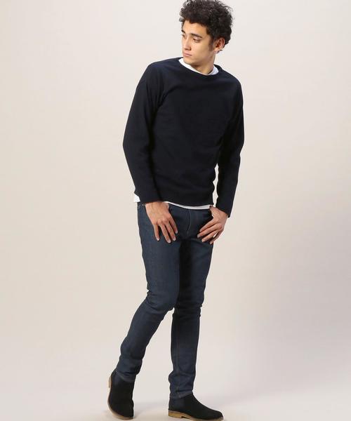 BEAUTY&YOUTH UNITED ARROWS（ビューティーアンドユースユナイテッドアローズ）の「BY エアフロート クルーネック ニット◆（ニット/セーター・メンズ・オリーブ/ネイビー/ライトグレー・SMALL/LARGE/X-LARGE/MEDIUM）」の11枚目の写真