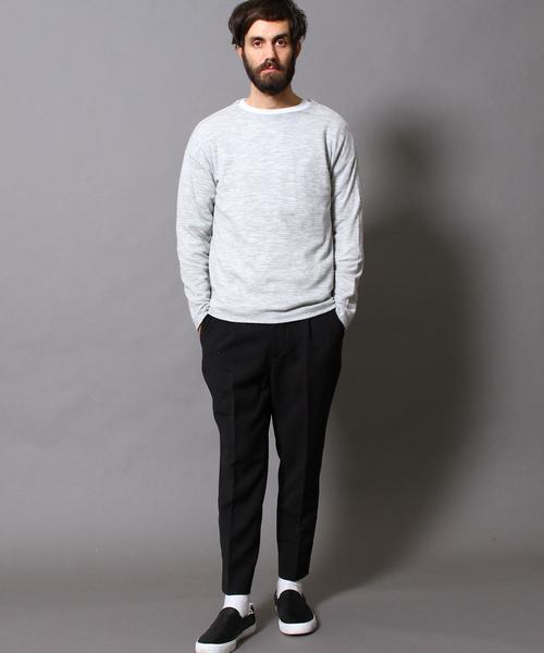 BEAUTY&YOUTH UNITED ARROWS（ビューティーアンドユースユナイテッドアローズ）の「BY エアフロート クルーネック ニット◆（ニット/セーター・メンズ・オリーブ/ネイビー/ライトグレー・SMALL/LARGE/X-LARGE/MEDIUM）」の20枚目の写真