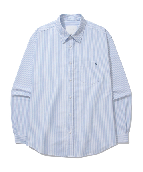 COVERNAT(カバーナット)の「オックスフォードストライプシャツブルー(シャツ/ブラウス・レディース・その他・SMALL/MEDIUM/LARGE/X-LARGE)」の1枚目の写真