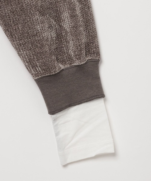 LEPSIM（レプシィム）の「ドッキングヘンリープルオーバー　625499（Tシャツ/カットソー・レディース・グレー/グレイッシュベージュ/ブラック・FREE）」の6枚目の写真