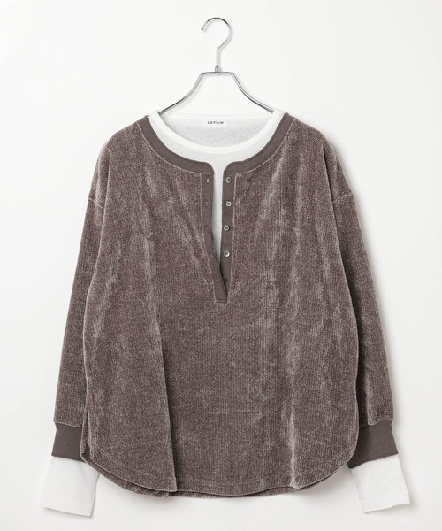 おふく様 ドッキングヘンリープルオーバー 625499（Tシャツ/カットソー