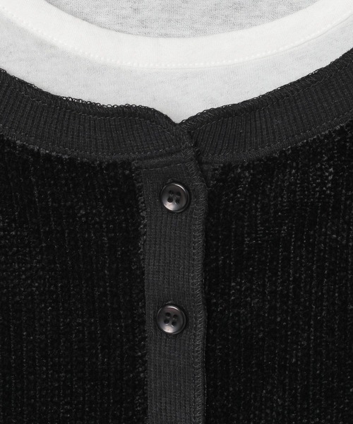 LEPSIM（レプシィム）の「ドッキングヘンリープルオーバー　625499（Tシャツ/カットソー・レディース・グレー/グレイッシュベージュ/ブラック・FREE）」の11枚目の写真