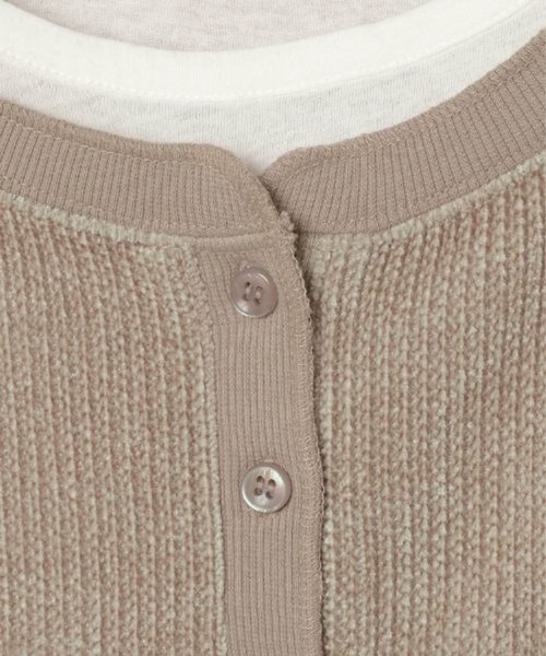 LEPSIM（レプシィム）の「ドッキングヘンリープルオーバー　625499（Tシャツ/カットソー・レディース・グレー/グレイッシュベージュ/ブラック・FREE）」の12枚目の写真