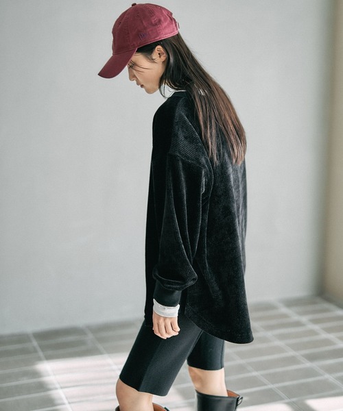 LEPSIM（レプシィム）の「ドッキングヘンリープルオーバー　625499（Tシャツ/カットソー・レディース・グレー/グレイッシュベージュ/ブラック・FREE）」の17枚目の写真