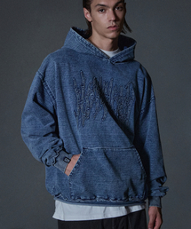 NOT4NERD（ノットフォーナード）の「Offshoot Logo Denim Hood - Deep Blue（パーカー）」