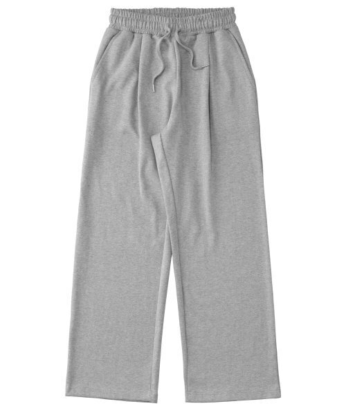 PAPERBOY(ペーパーボーイ)の「ピンタックワイドスウェットパンツ-メランジ(スウェットパンツ・レディース・その他・LARGE/MEDIUM/X-LARGE/SMALL)」の1枚目の写真