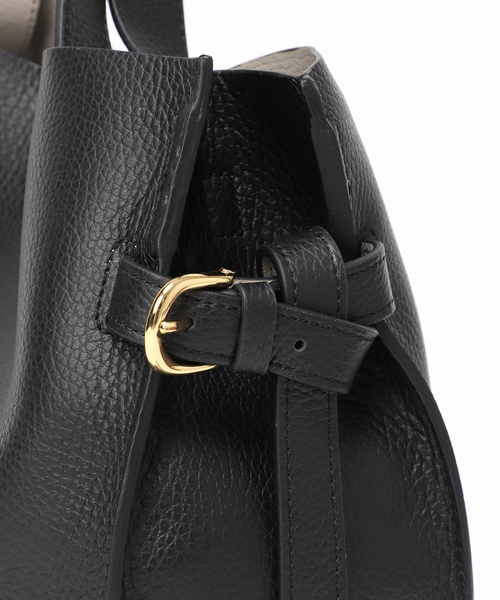 Spick & Span(スピックアンドスパン)の「VIOLAd’ORO / ヴィオラドーロ サイドベルトレザートート(トートバッグ・レディース・ライトグレー/ブラック・FREE)」の14枚目の写真