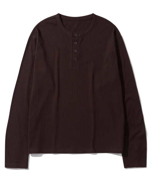 SECONDMONO（セカンドモノローグ）の「ゴルジヘンリーニットロングスリーブ[BROWN]_SETS044BROWN（Tシャツ/カットソー・レディース・その他・SMALL/MEDIUM/LARGE）」の2枚目の写真
