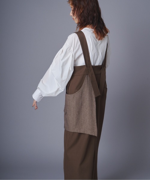 terrace(テラス)の「アシメトリーラップデザインジャンスカワンピース(ワンピース・レディース・ブラック/ブラウン・MEDIUM)」の16枚目の写真