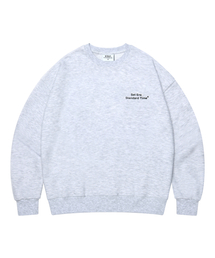 S'EST（エスイーエスティー）の「サイドロゴ スウェットTシャツ - ホワイトメランジ（スウェット）」