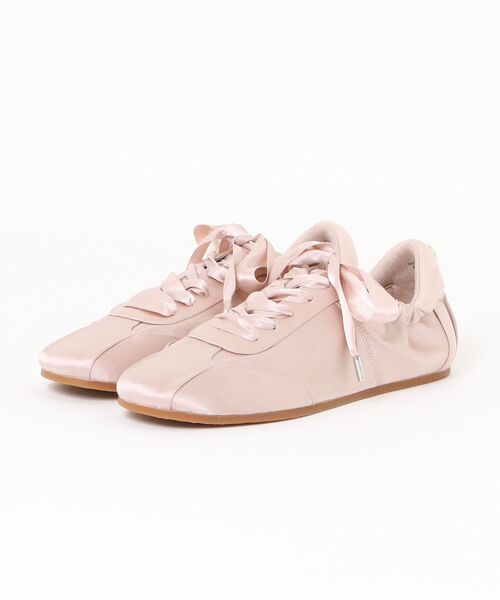 STEVE MADDEN（スティーブマデン）の「サテンレースアップシューズ/S.MADDEN ARTISTE-XS（スニーカー・レディース・ブラック/ピンク・23.0cm/24.0cm/23.5-24/23.5cm/24.5cm/22.5cm）」の9枚目の写真