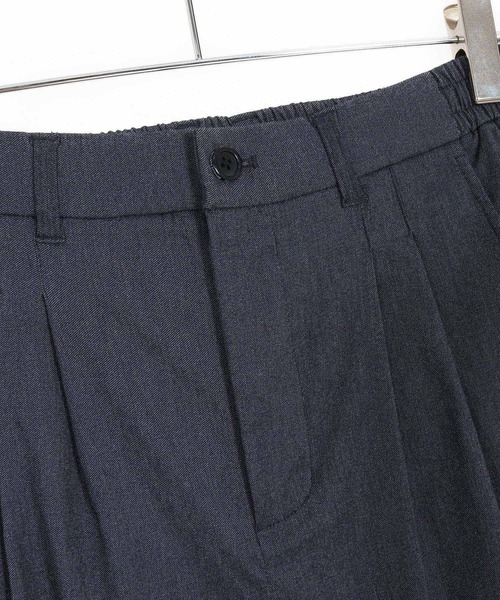 CALL&RESPONSE（コールアンドレスポンス）の「mp14407- タックパンツ-ストレッチデニム(261-1551-13)（デニムパンツ・メンズ・インディゴブルー/ブラック・4/2）」の8枚目の写真