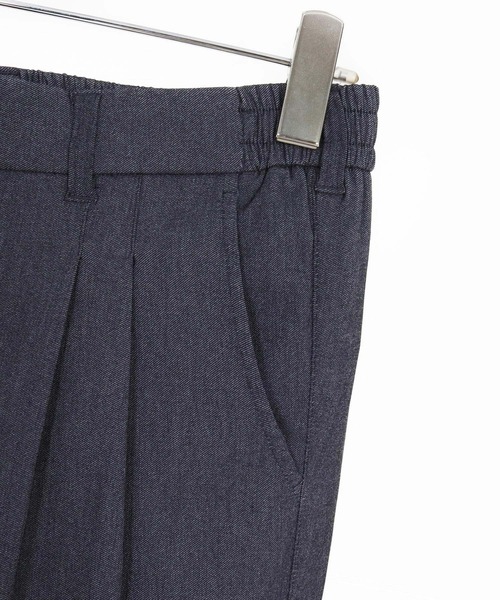 CALL&RESPONSE（コールアンドレスポンス）の「mp14407- タックパンツ-ストレッチデニム(261-1551-13)（デニムパンツ・メンズ・インディゴブルー/ブラック・4/2）」の11枚目の写真