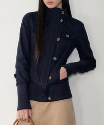 Lis ardent（リスアルダン）の「春服アウター　スタンドカラーミリタリージャケット（その他アウター）」