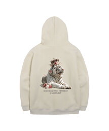 OHP（ワンハンドレッドパーセント）の「OHPxHARMONIA bI'm King fleece hoodie（パーカー）」