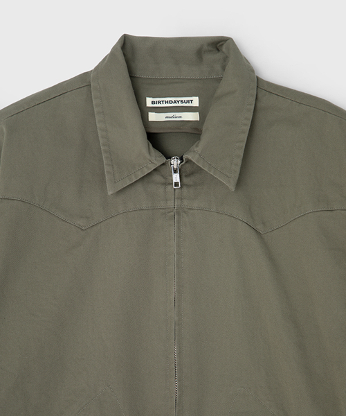 BIRTHDAYSUIT(バースデースーツ)の「TWILL WESTERN JACKET (OLIVE)(その他アウター・メンズ・その他・SMALL)」の3枚目の写真