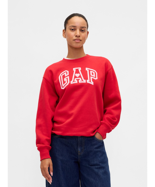 GAP(ギャップ)の「ヴィンテージソフト GAPロゴ チュニック スウェットシャツ(スウェット・レディース・ブラック/ピンク/ブラウン/レッド・S/M/XS/L/XL/XXS)」の4枚目の写真