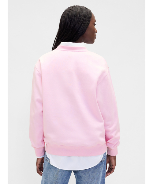 GAP(ギャップ)の「ヴィンテージソフト GAPロゴ チュニック スウェットシャツ(スウェット・レディース・ブラック/ピンク/ブラウン/レッド・S/M/XS/L/XL/XXS)」の10枚目の写真