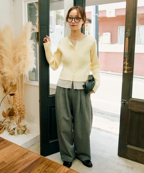 セール】【マイナス3kg見え】レイヤードライクマルチウェイ配色