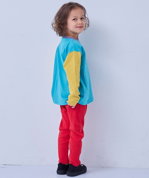 Life Support Products（ライフサポートプロダクツ）の「【防汚加工】ワンポイントロンティー（Tシャツ/カットソー・キッズ・オフホワイト/杢グレー/ブルー/グリーン/ピンク/ホワイト系その他/ブルー系その他/グリーン系その他・80/90/95/100/110/120/130/140/150）」の14枚目の写真