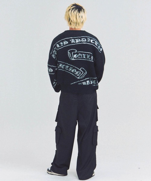 GALLIS ADDICTION（ガリスアディクション）の「GA MOHAIR EMBLEM総柄 KNIT（ニット/セーター・メンズ・ピンク/ブラック・FREE）」の16枚目の写真