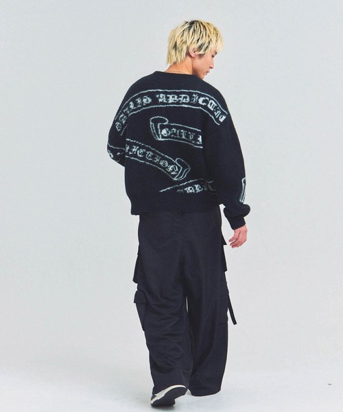 GALLIS ADDICTION（ガリスアディクション）の「GA MOHAIR EMBLEM総柄 KNIT（ニット/セーター・メンズ・ピンク/ブラック・FREE）」の18枚目の写真