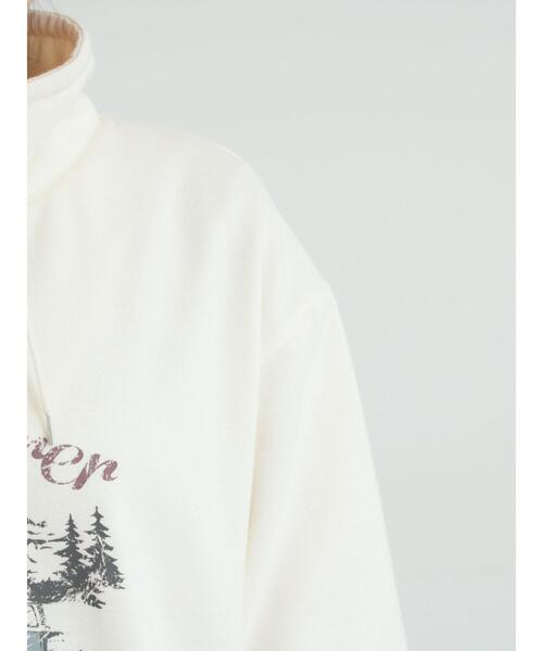 SM2(エスエムツー)の「裏起毛ハーフジッププルオーバー(Tシャツ/カットソー・レディース・ネイビー/キナリ/トップグレー・F)」の22枚目の写真