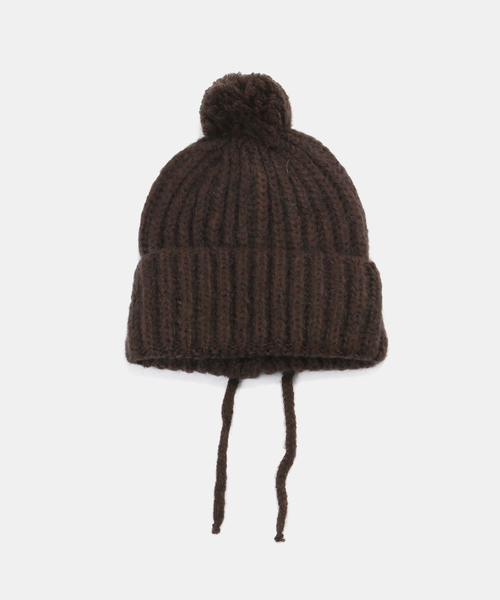 JOURNAL STANDARD relume（ジャーナルスタンダード　レリューム）の「【FRATELLI TALLI / フラテリータリー】 pompom knit cap（ハット・レディース・ブラック/ブラウン・FREE）」の2枚目の写真