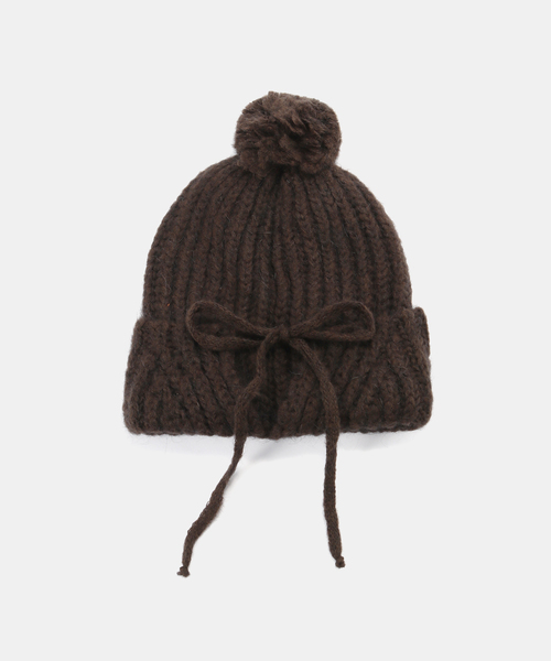 JOURNAL STANDARD relume（ジャーナルスタンダード　レリューム）の「【FRATELLI TALLI / フラテリータリー】 pompom knit cap（ハット・レディース・ブラック/ブラウン・FREE）」の8枚目の写真