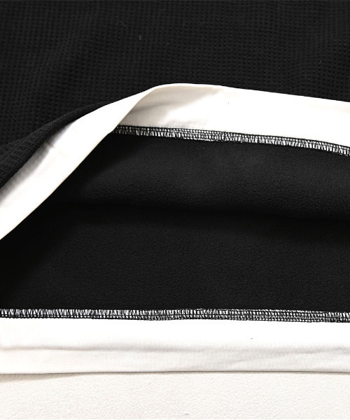 BENUSTA(ベヌスタ)の「『BENUSTA/ベヌスタ』襟付きフェイクレイヤード長袖カットソー【GC】(Tシャツ/カットソー・メンズ・ブラック/ホワイト・XL/L)」の16枚目の写真