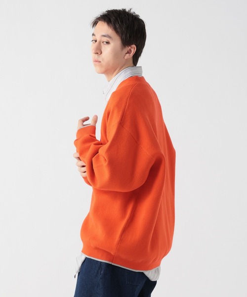 GEORGE'S（ジョージズ）の「配色ニットカーデ（カーディガン/ボレロ・メンズ・ブルー/ブラック/オレンジ・FREE）」の4枚目の写真