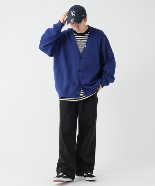 GEORGE'S（ジョージズ）の「配色ニットカーデ（カーディガン/ボレロ・メンズ・ブルー/ブラック/オレンジ・FREE）」の7枚目の写真