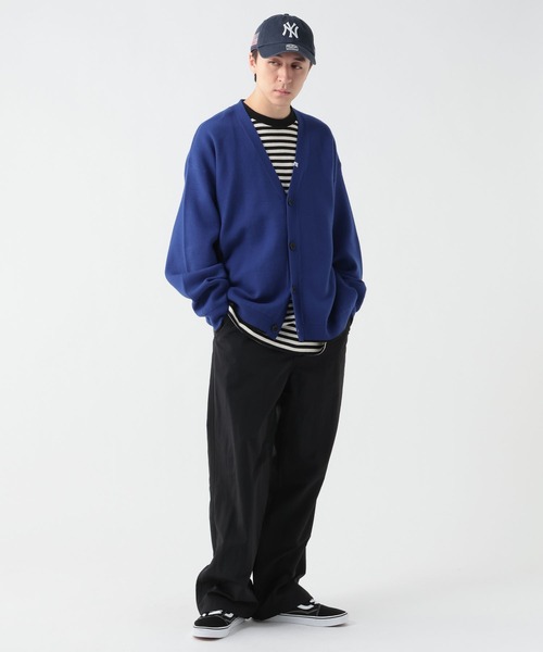 GEORGE'S（ジョージズ）の「配色ニットカーデ（カーディガン/ボレロ・メンズ・ブルー/ブラック/オレンジ・FREE）」の9枚目の写真